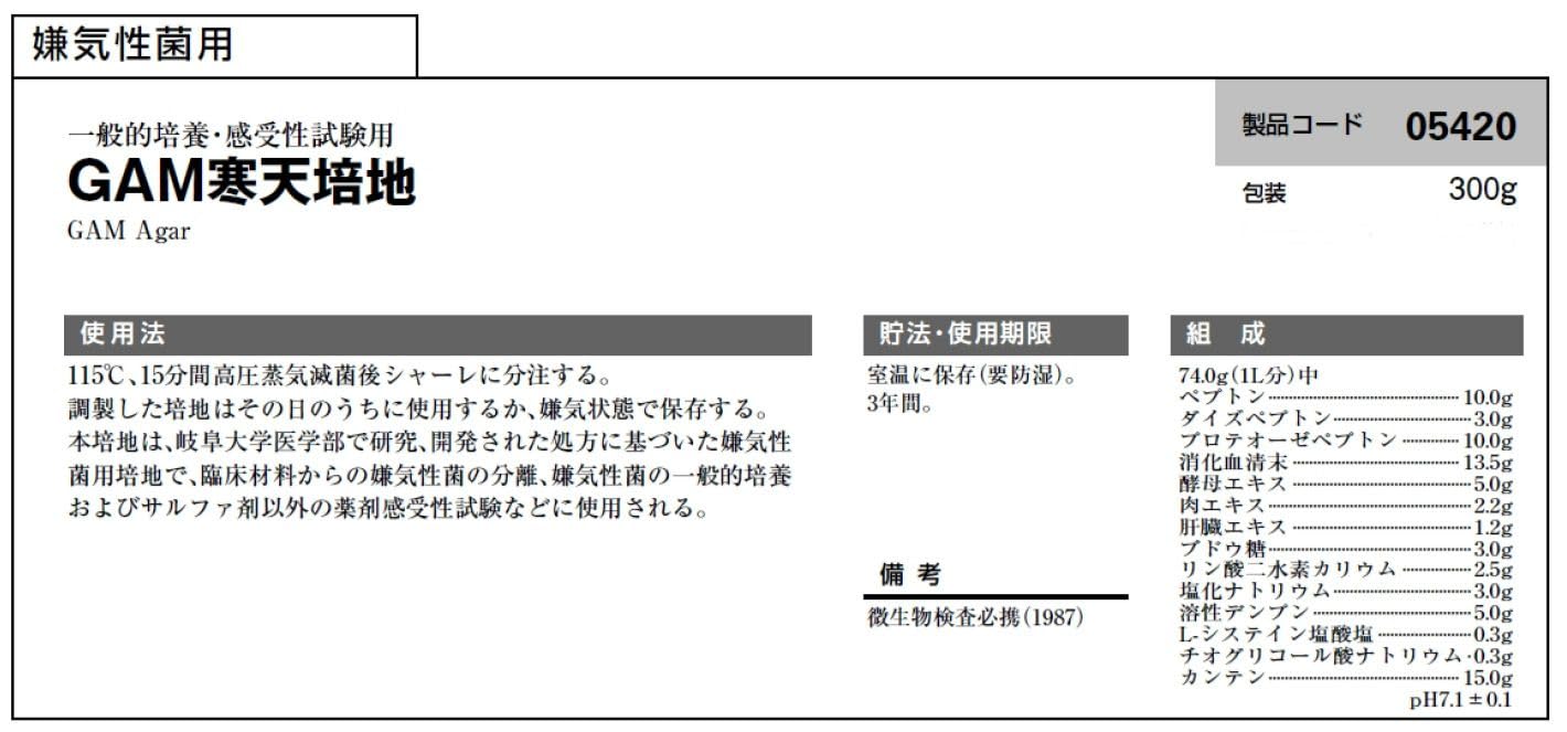 ❣️ラスト1点❣️GAMブイヨン「ニッスイ」嫌気性菌の一般的培養、感受性試験用300 65-9404-61 アキュディア™ 変法GAMブイヨン 100g 05433 【AXEL】 アズワン